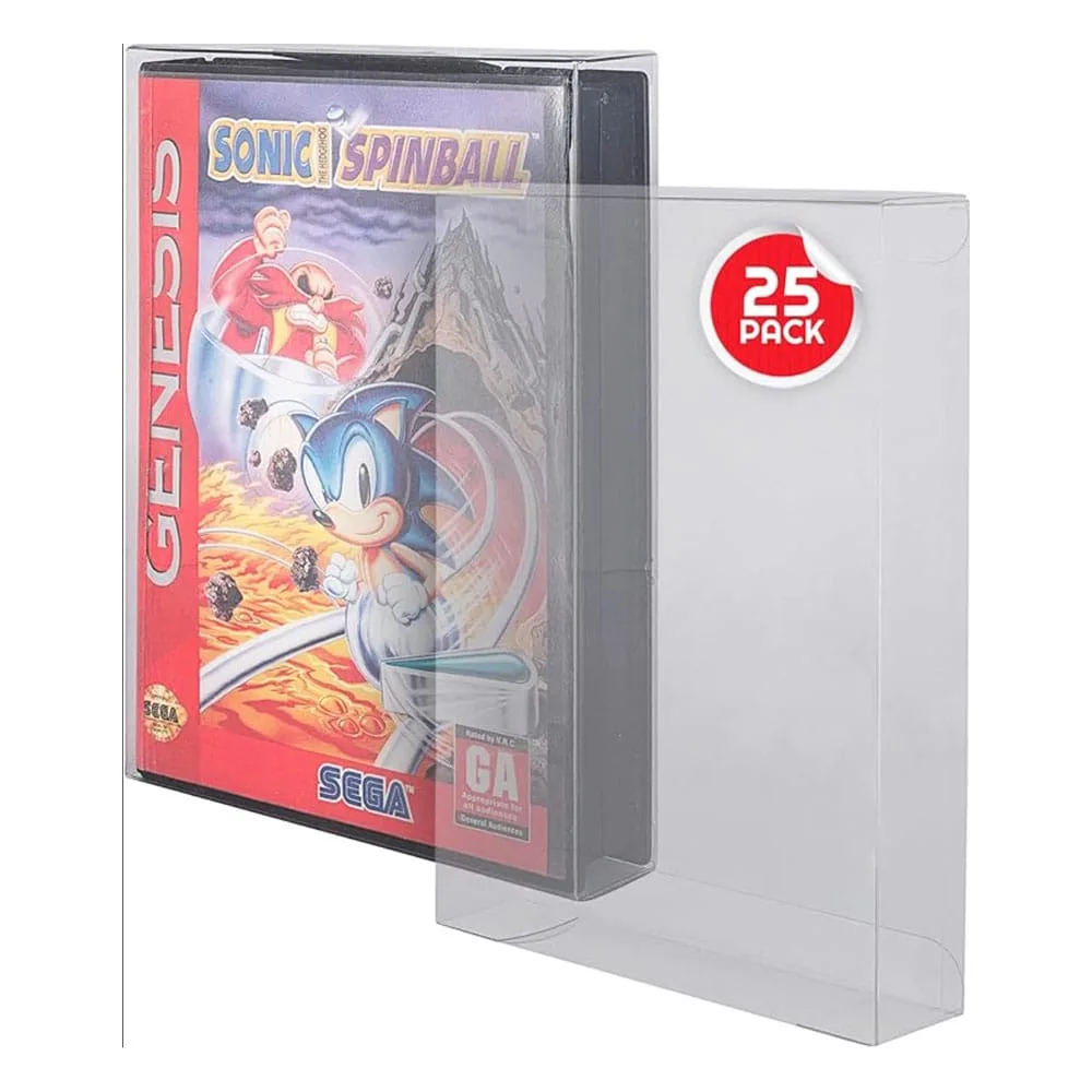 Sega Genesis Schutzhüllen – Transparentes PET 25er-Set 2