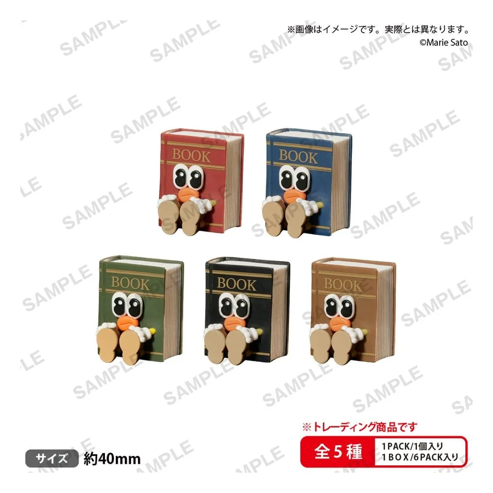 Osuwari-chan Mini Figures – Book Blind Box Display of 6 4 cm