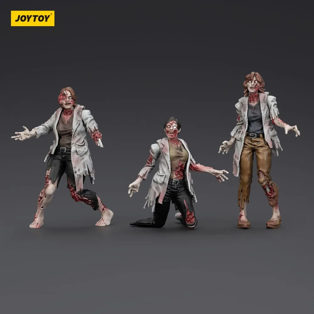 Zombie Dark Source Action Figures – Female Scientists 3-Pack 8 cm 2