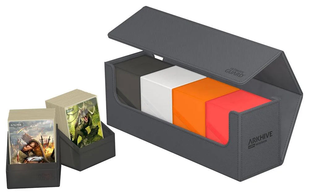 Ultimate Guard Card Storage Box – Arkhive 400+ Xenoskin Grey 6