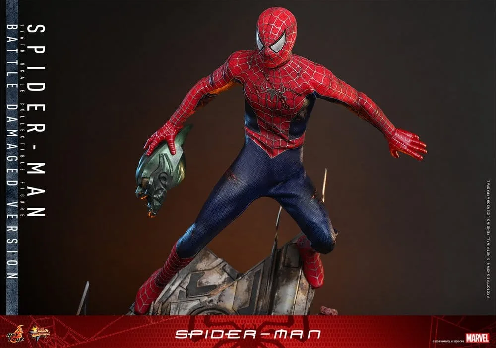 Spider-Man Action Figure – Battle Damaged 1/6 Scale 30 cm 12