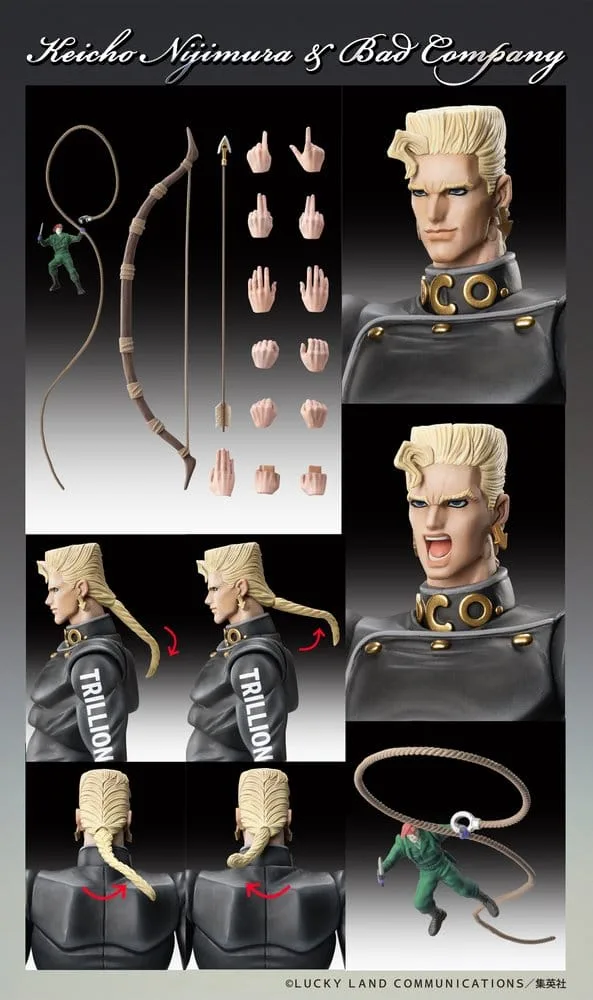 JoJo's Bizarre Adventure Figurenset – Keicho und Bad Company 17 cm 8