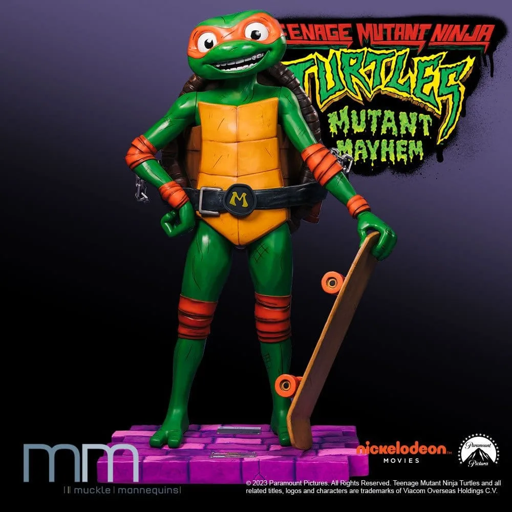 TMNT Mutant Mayhem Life-Size Statue – Michelangelo 162 cm