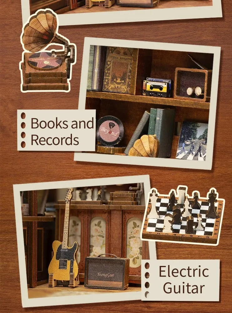 CuteBee book nook bouwpakket – The Secret Rhythm 23 x 11 cm 5