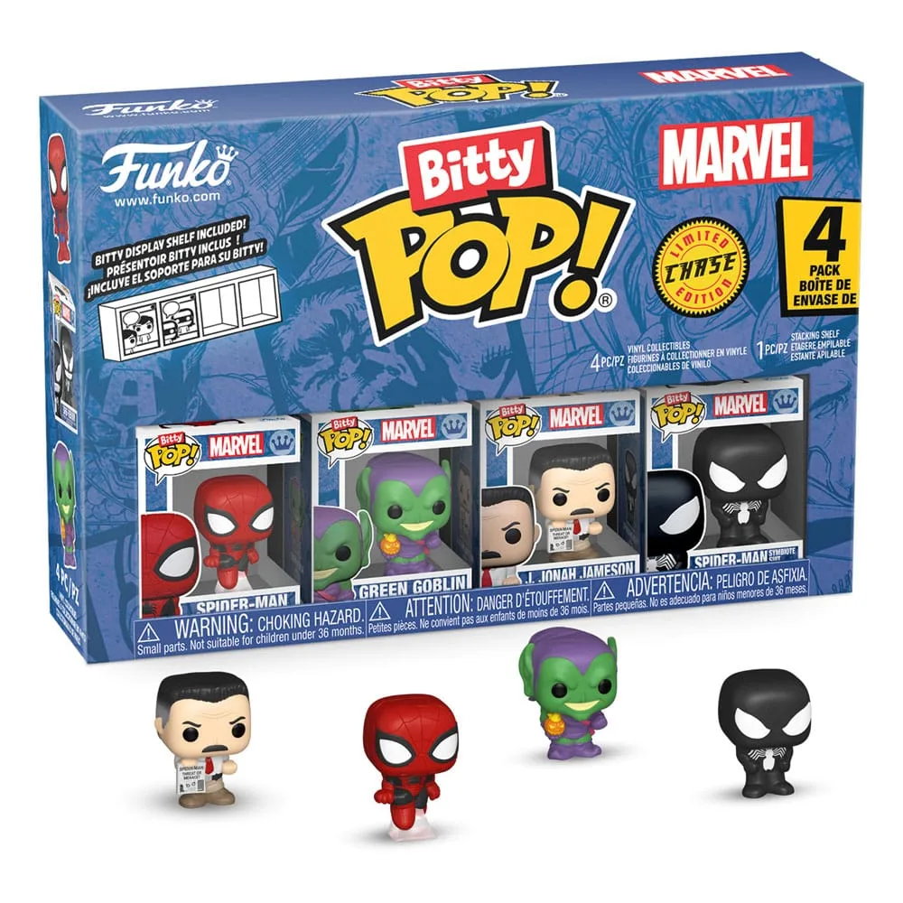 Spider-Man Vinyl Figures – Bitty Pop Series 1 4-Pack 2 cm