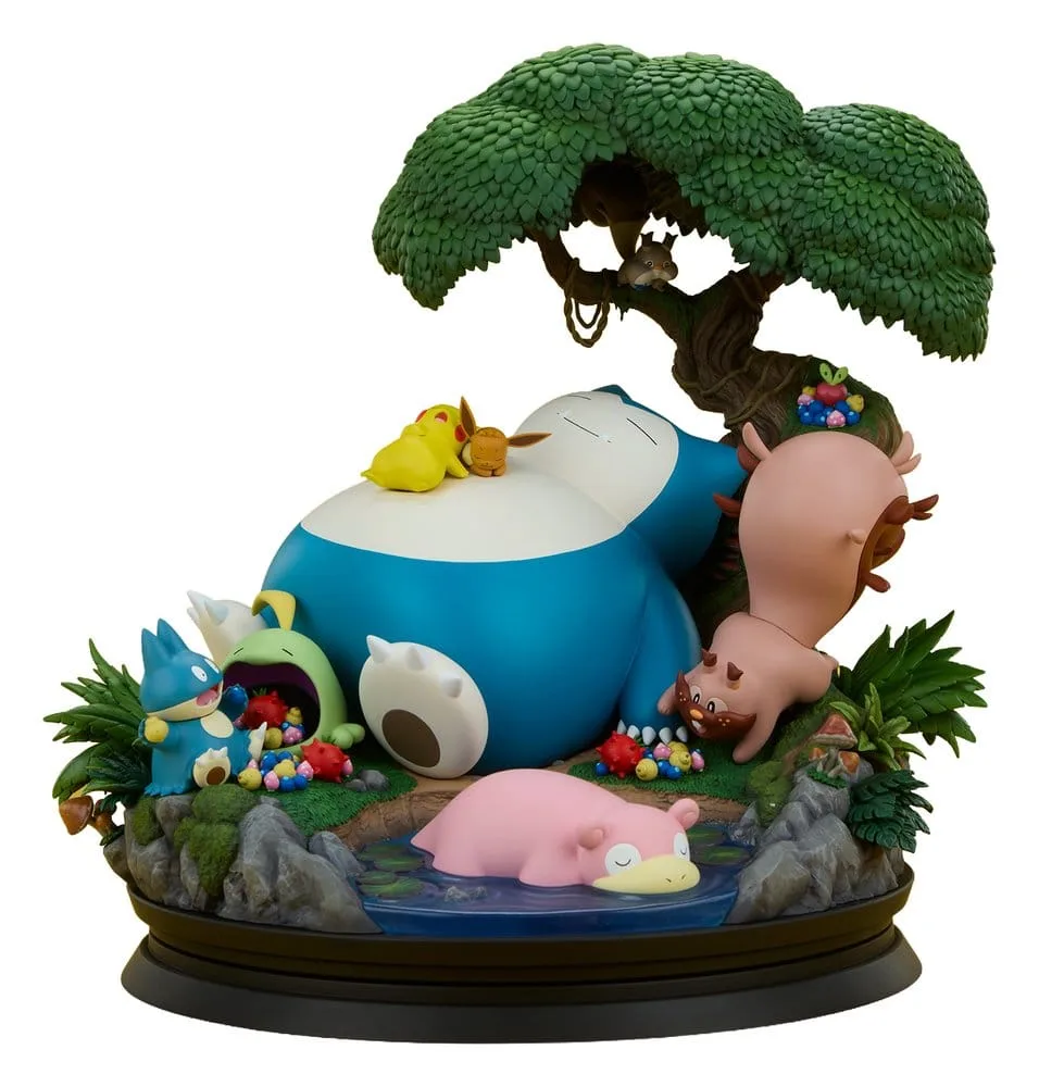 Pokémon Diorama – Snorlax Picnic Scene 33 cm