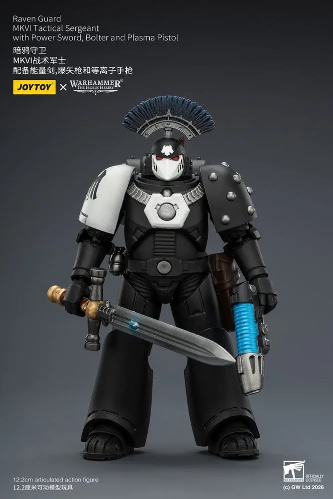 Warhammer 40,000 Figure – Raven Guard MkVI Sergeant 12.3 cm 2