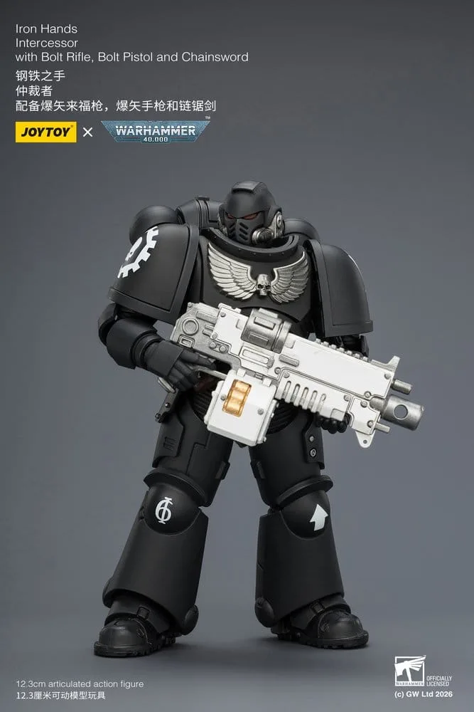 Warhammer 40,000 Action Figure – Iron Hands Intercessor 12.3 cm 12