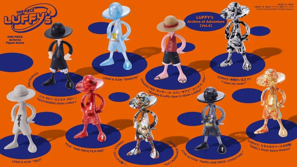 One Piece Mini Figure Set – Luffy’s Archive Vol. 4 9 cm 20