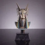 Stargate Desktop Replica – Anubis Jackal Guard Helmet 15 cm 1