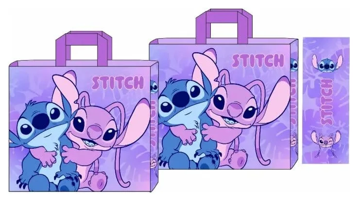Disney Shopping Bag – Stitch and Angel Hug 45 x 40 x 20 cm