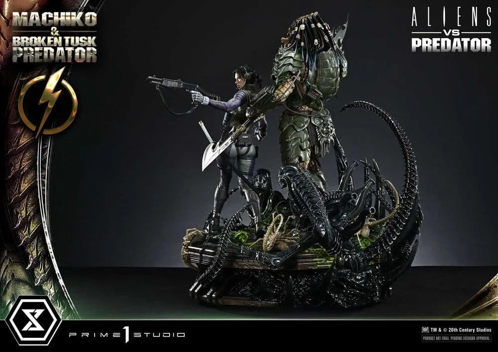 Aliens vs. Predator Statue – Machiko & Broken Tusk 79 cm 10