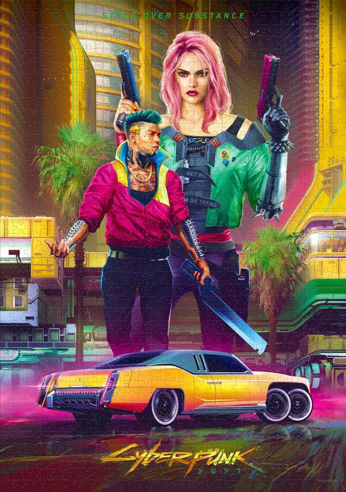 Cyberpunk 2077 Jigsaw Puzzle – Kitsch Style 1000 Pieces