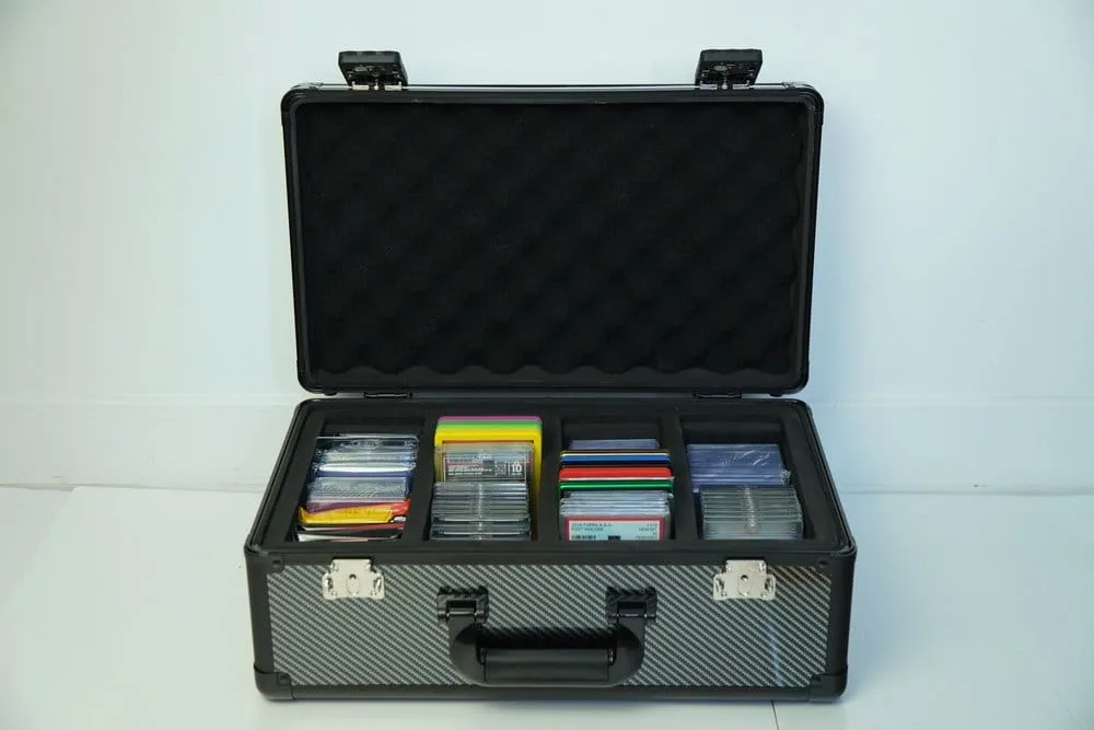 Trading Card Storage Box – Evoretro Gray XL 120 Graded Cards 11