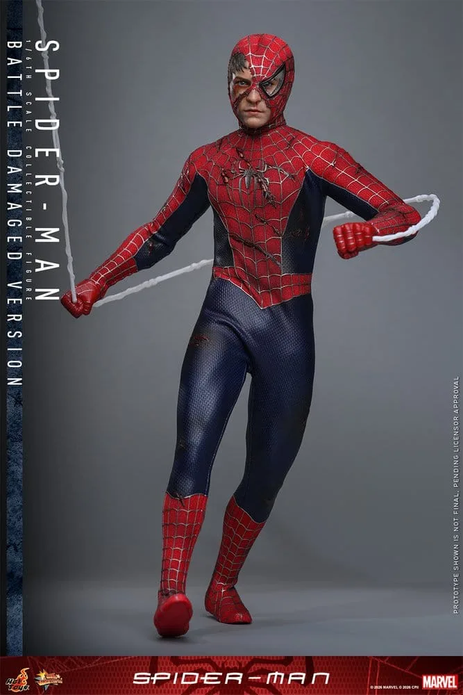 Spider-Man Action Figure – Battle Damaged 1/6 Scale 30 cm 3