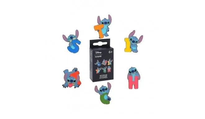 Lilo & Stitch Enamel Pins – Letters and Poses Blind Box Display