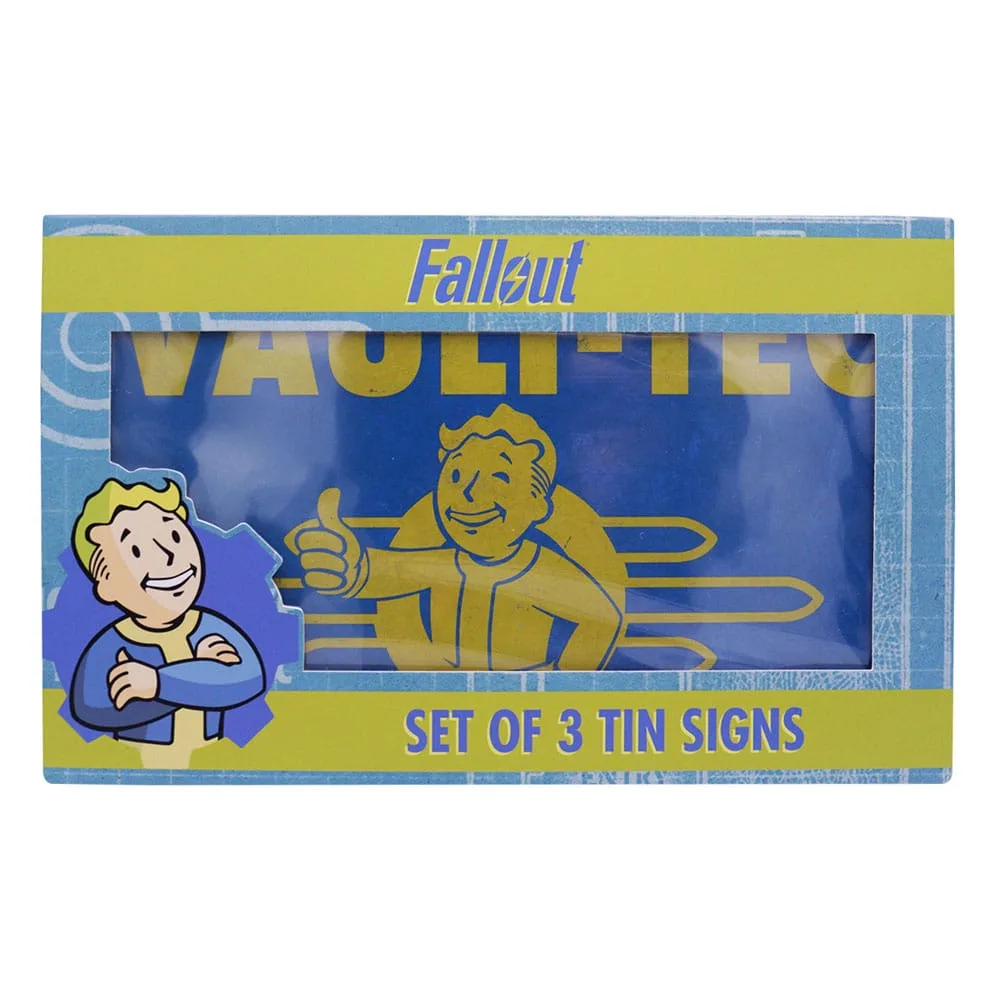 Fallout Tin Signs – Three-Brand Pack 28 x 17.5 cm 3