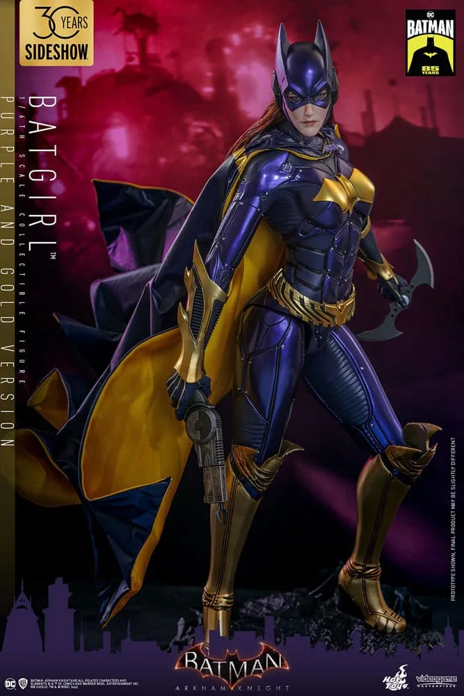 Batman Arkham Knight Action Figure – Batgirl Purple and Gold 30 cm 11