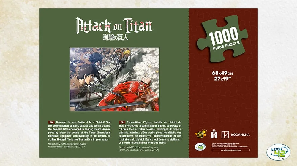 Attack on Titan Puzzle – Fight 1000 Pieces 68 x 49 cm 6