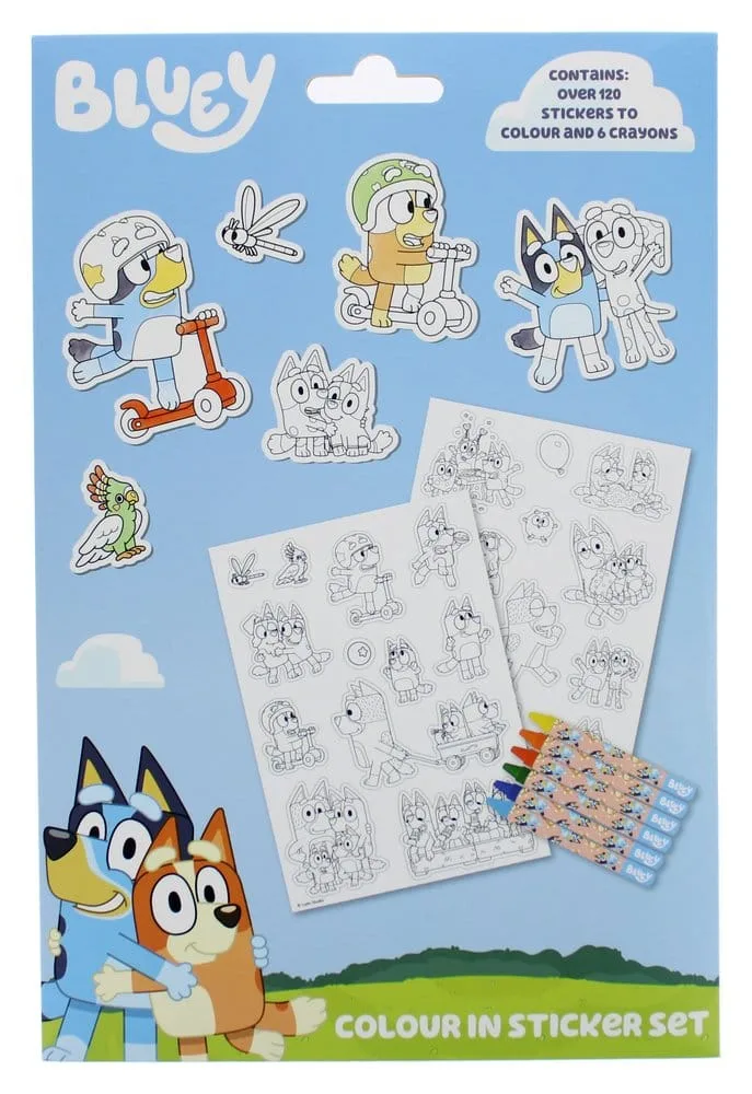 Bluey Sticker Colouring Set – Over 120 Stickers 2