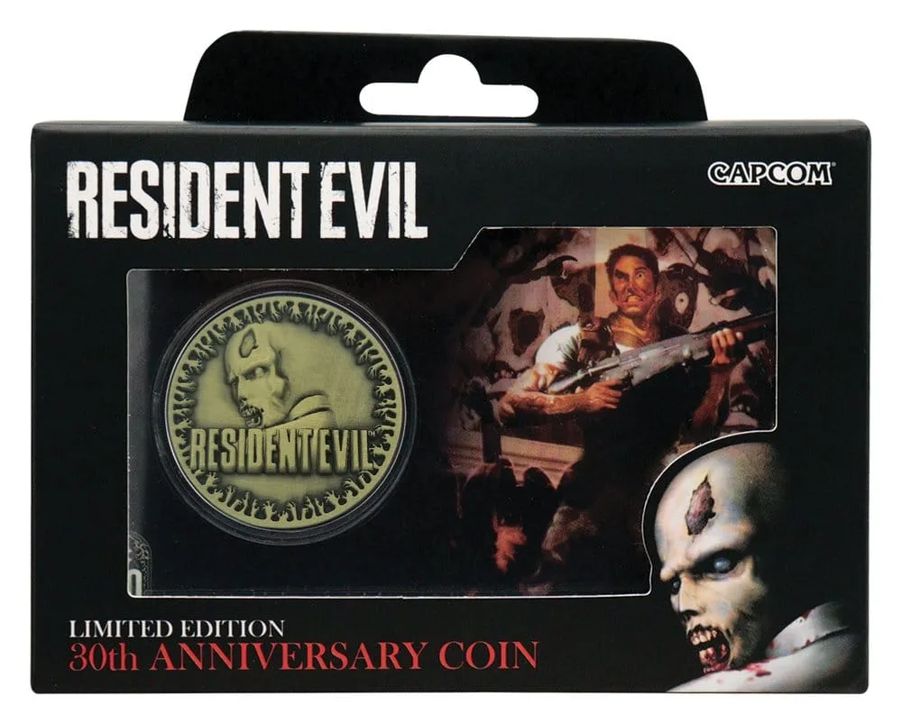 Resident Evil Coin – 30th Anniversary Antique Brass Finish 4 cm 5