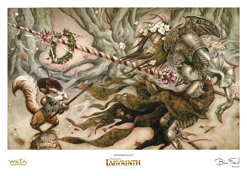 Labyrinth Art Print – The Knight Who Never Yields 30 x 42 cm