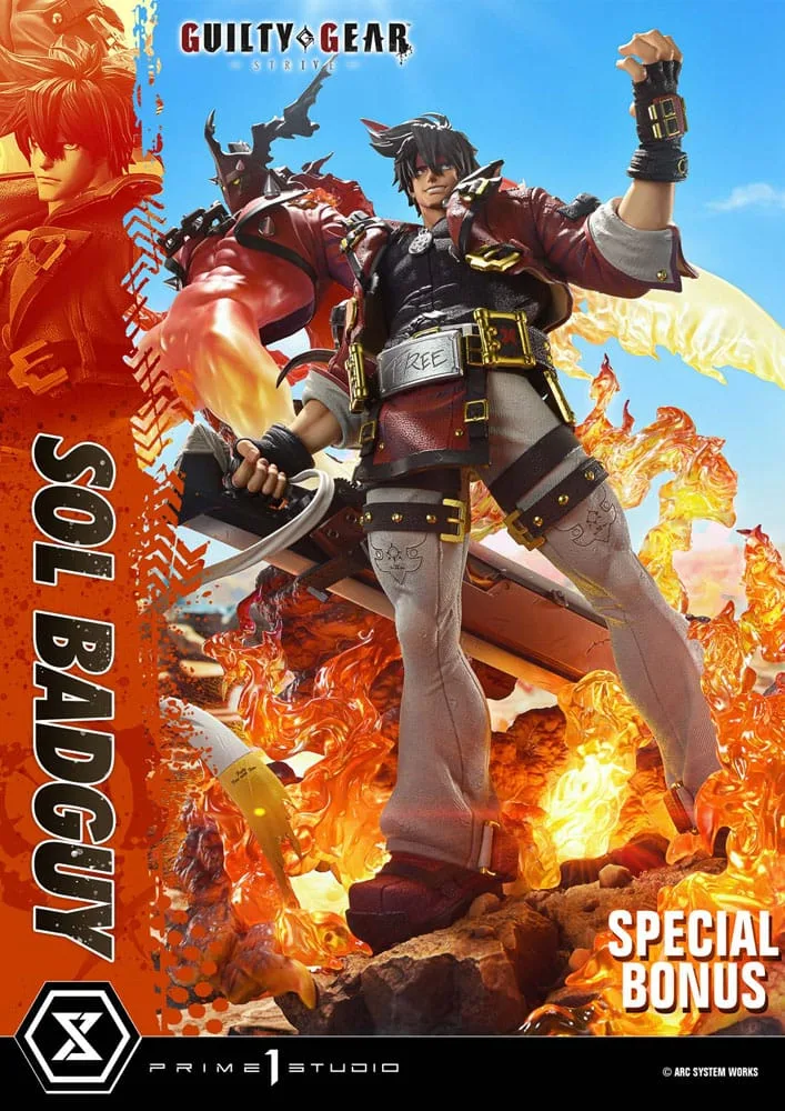 Guilty Gear Strive Statue – Sol Badguy Bonus Version 82 cm 5