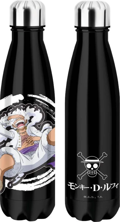 One Piece Thermal Water Bottle – Luffy Gear 5 Black 500 ml
