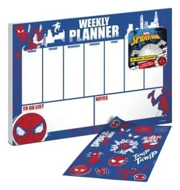 Spider-Man Desk Pad Display – Red White and Blue A4 12-Pack
