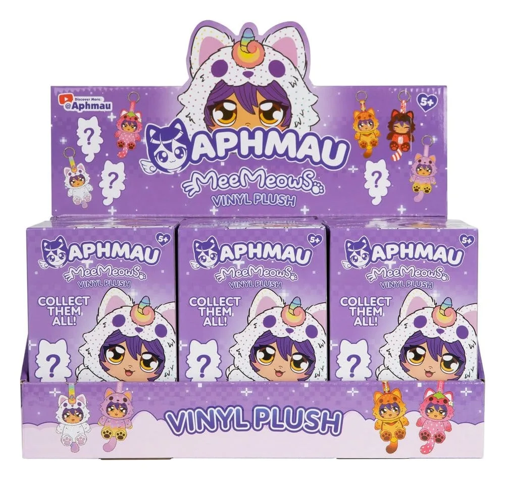 Aphmau Bag Charm Display – Vinyl Plush Blind Boxes 6-Pack