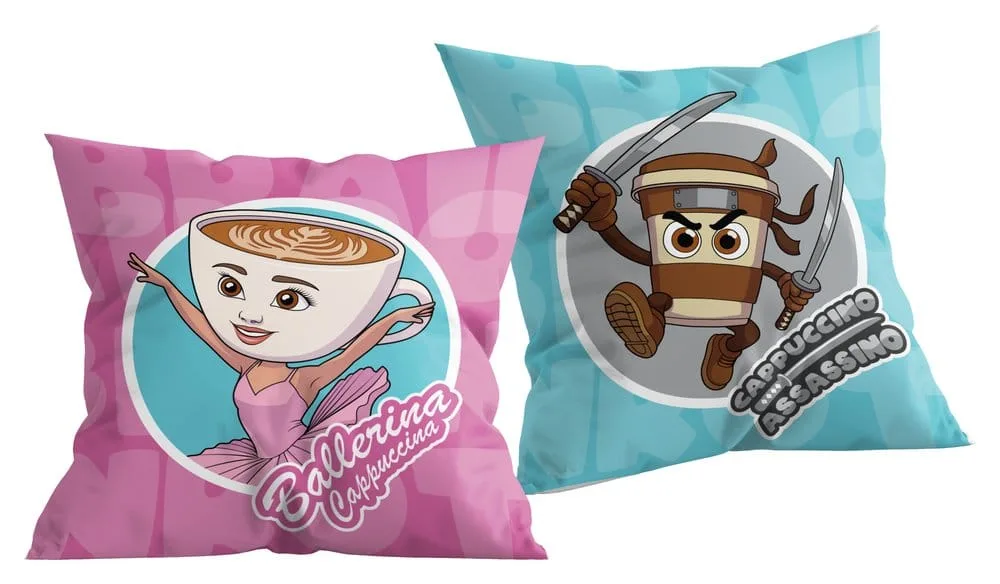 Italian Brainrot Cushion – Fun Duo 40 x 40 cm