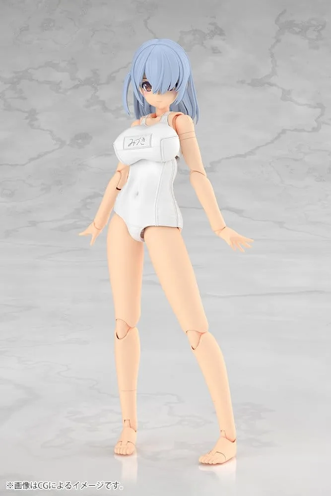 Frame Arms Girl Modellbausatz – Mizuki weißer Schulbadeanzug 16 cm 2