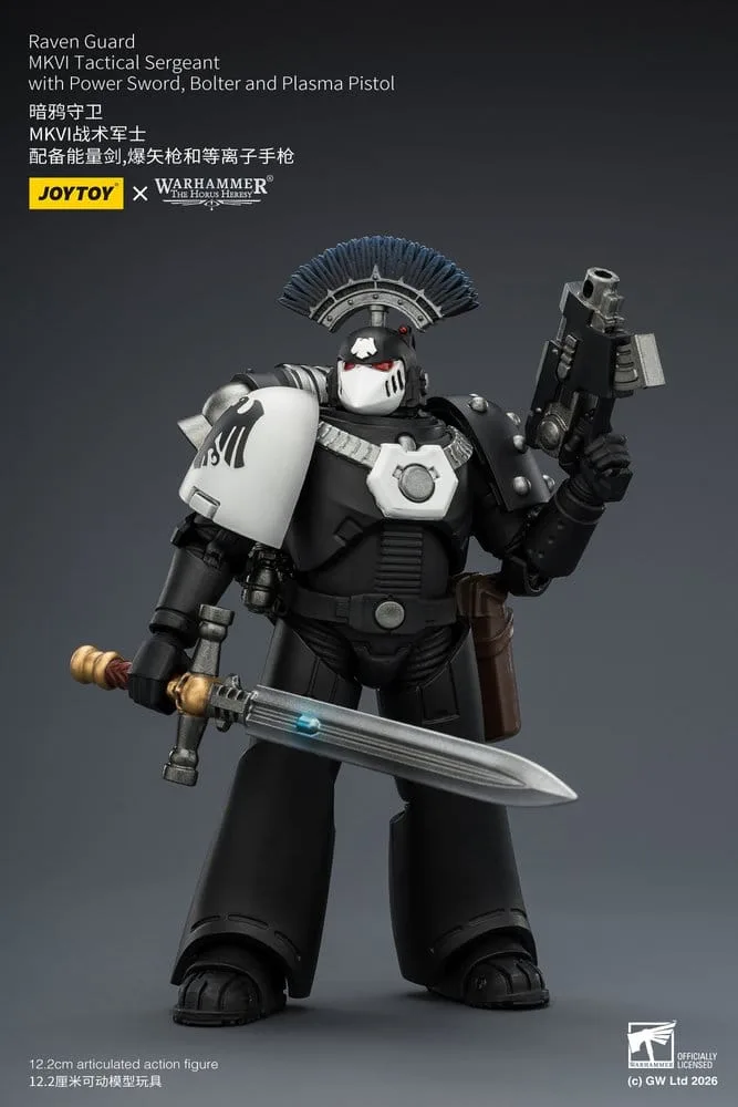 Warhammer 40,000 Figure – Raven Guard MkVI Sergeant 12.3 cm 3
