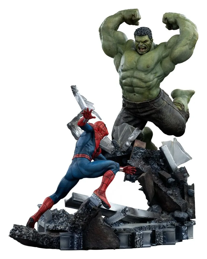 Marvel Comics Statue – Spider-Man vs Hulk 1:10 38 cm 4