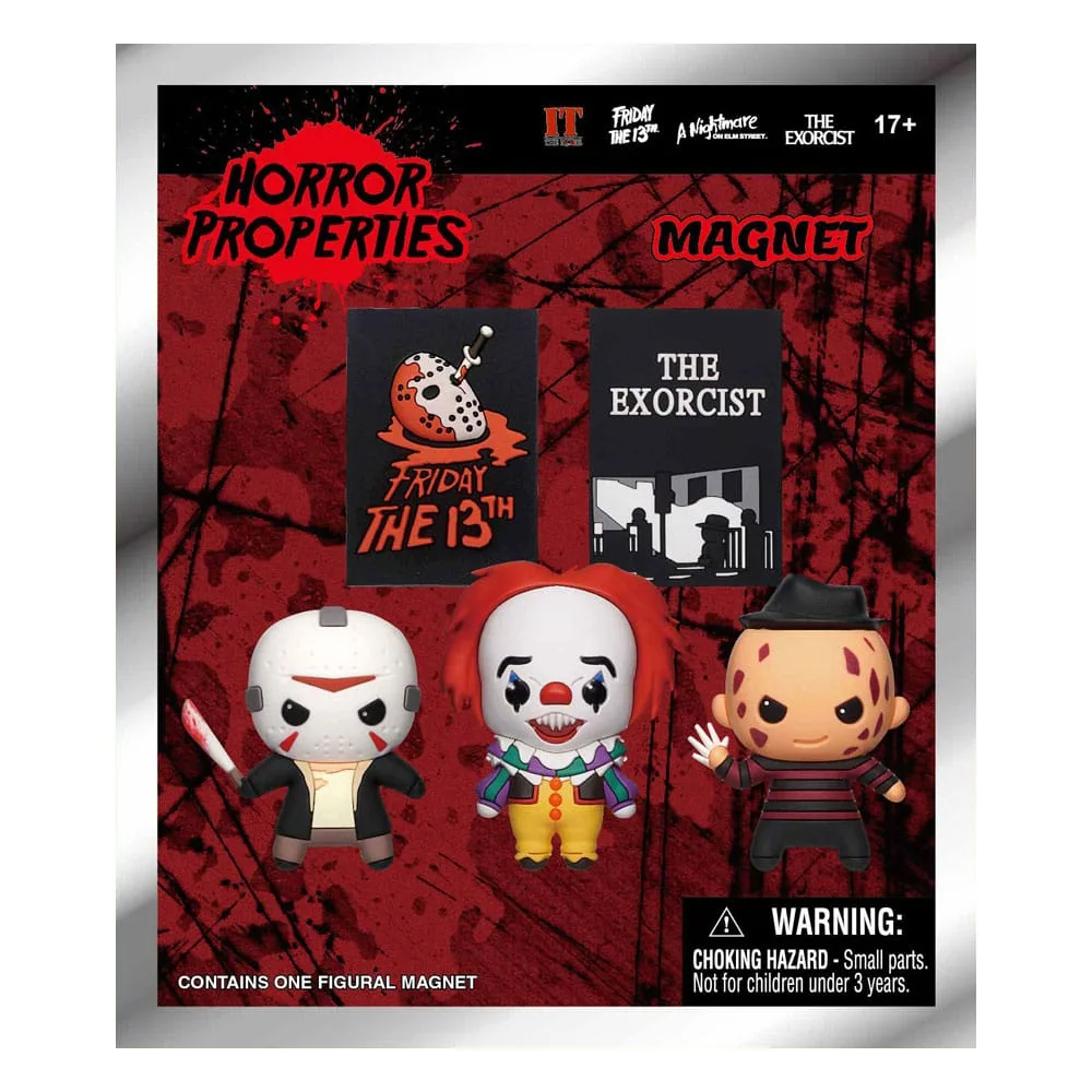 Warner Brothers 3D Magnets – Horror Series 1 Display of 12 3