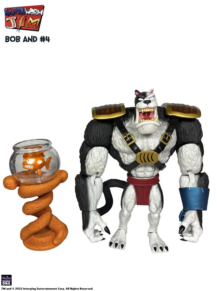Earthworm Jim Actionfiguren-Set – Bob the Killer Goldfish und #4 6