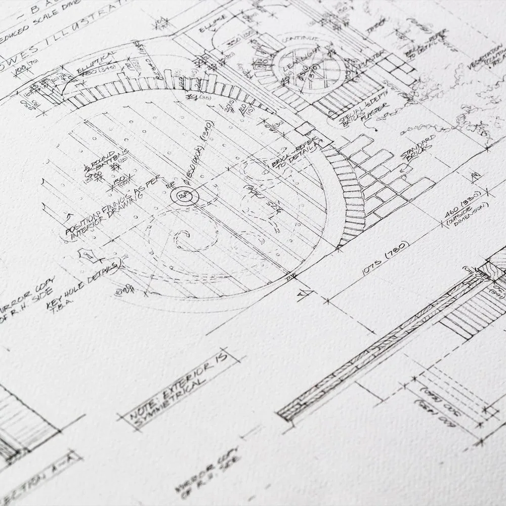 Lord of the Rings Blueprint Art Print – Bag End 59 x 42 cm 3