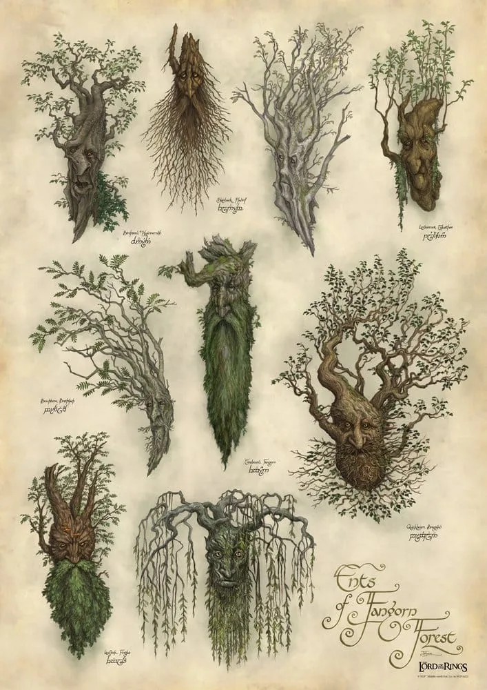 Lord of the Rings Art Print – Ents of Fangorn Forest 59 x 29.7 cm