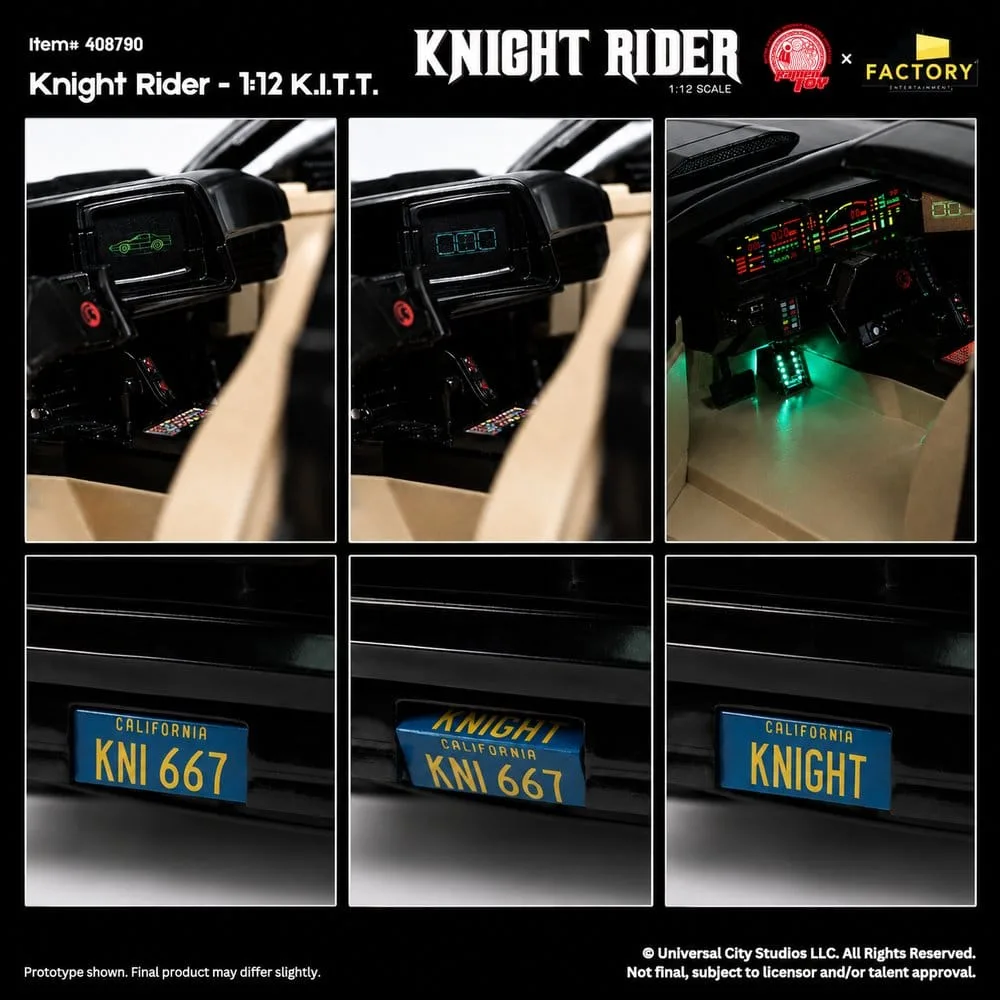 Knight Rider Vehicle Replica – K.I.T.T. & Michael Knight 1/12 8