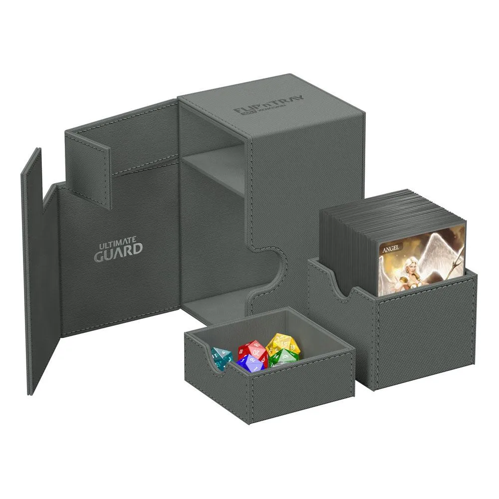 Ultimate Guard Deck Box – Grey Flip’n’Tray 100+ Xenoskin 4