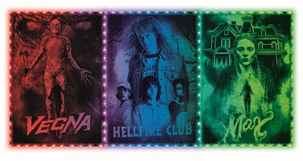 Stranger Things Jigsaw Puzzle – Vecna LED Effect 520 Pieces 5