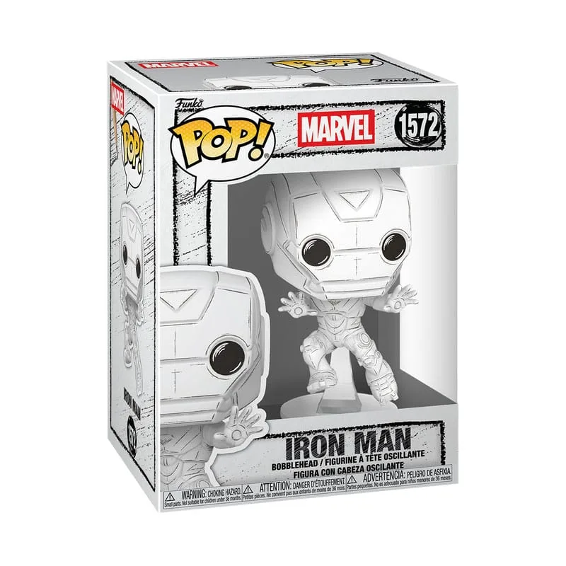 Marvel Pop Vinyl Figure – Sketched Iron Man 9 cm 2