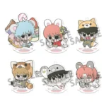 Gintama Acrylic Figures – Prince Hata and Animal Paradise 6 cm 1