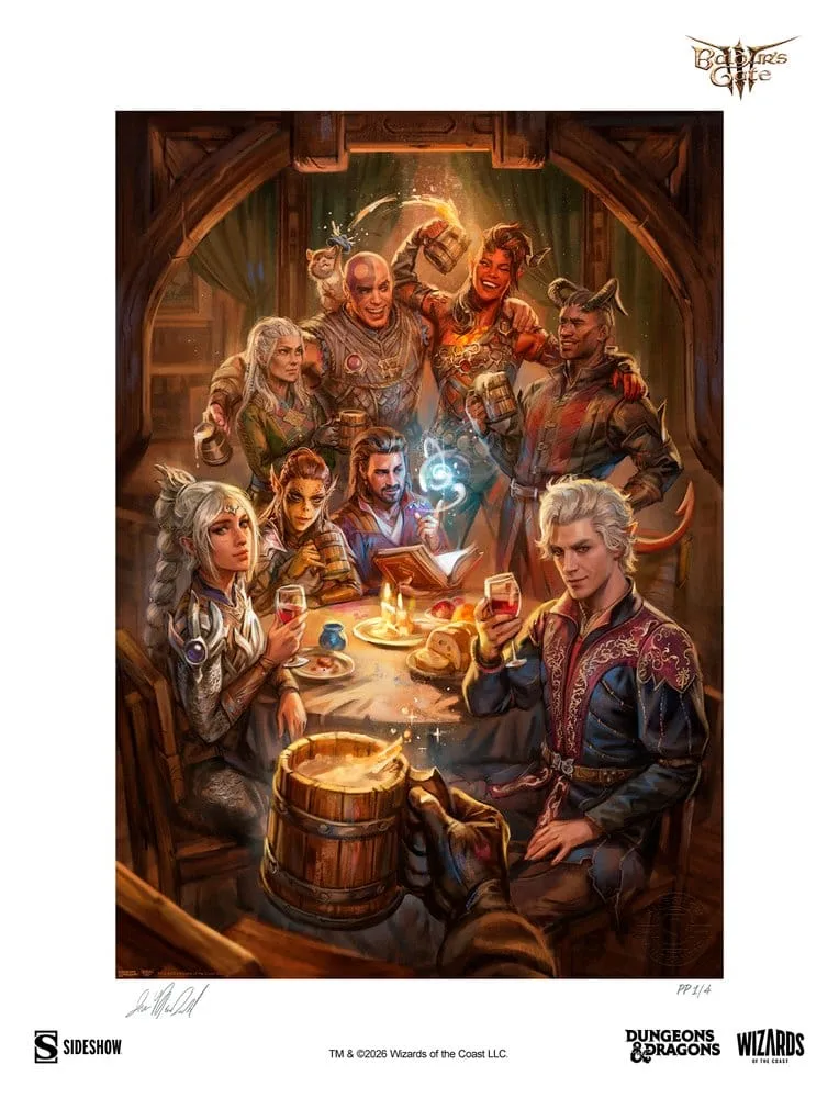 Baldur’s Gate III Art Print – The Elfsong Tavern 61 x 46 cm