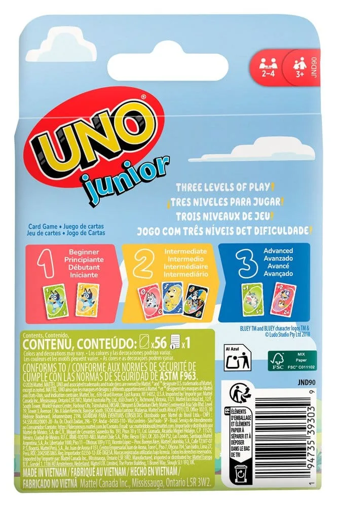 Bluey Card Game – UNO Junior 6