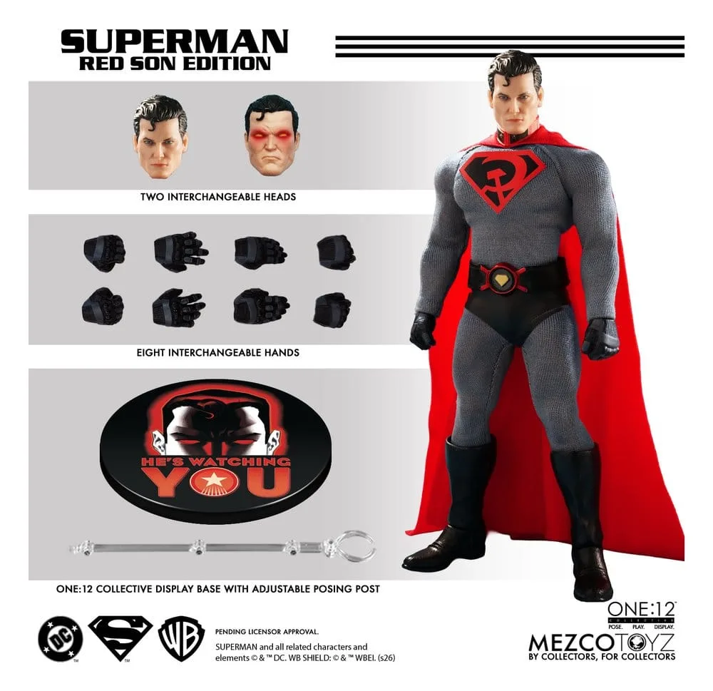 DC Comics Action Figure – One:12 Collective Superman Red Son 17 cm 3
