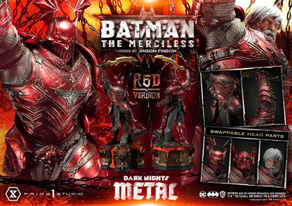 Dark Nights Metal Statue – The Merciless Red Version 111 cm 6