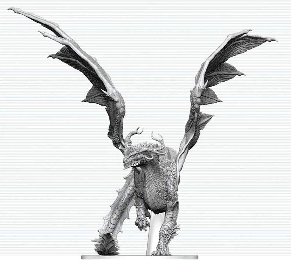 Dungeons & Dragons Miniature – Adult Spirit Dragon Unpainted 24 cm