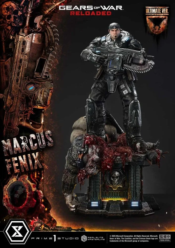 Gears of War Reloaded Statue – Marcus Fenix Ultimate 97 cm 8