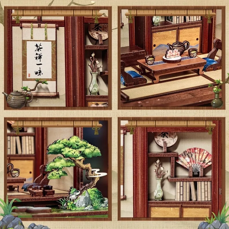 CuteBee Miniature House Model Kit – Kirishima Cha-an 19 x 14 cm 3